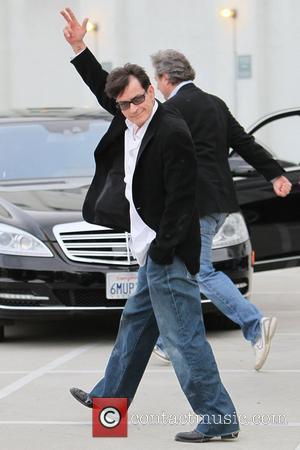 Charlie Sheen  leaving the Live Nation office after his interview  Los Angeles, California - 07.03.11