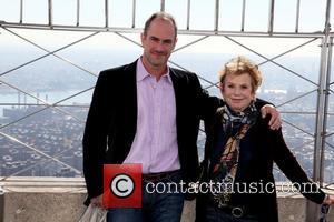 Christopher Meloni and Dena Hammerstein light up the Empire State Building in honour of the 'Only Make Believe' organization New...