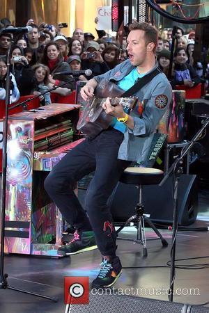 Chris Martin Coldplay performing on the 'Today' show's Toyota Concert Series at Rockefeller Plaza New York City, USA - 21.10.11