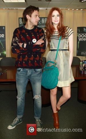 Arthur Darvill and Karen Gillan 'Doctor Who: The Complete Fifth Series' signing session at Barnes & Noble New York City,...