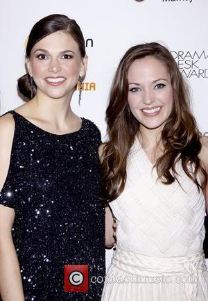 Sutton Foster and Laura Osnes 56th Annual Drama Desk Awards held at Manhattan Center - Arrivals New York City, USA...