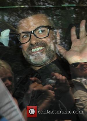 George Michael after his interview with Piers Morgan during preparations for the Royal Wedding of Prince William and Kate Middleton...