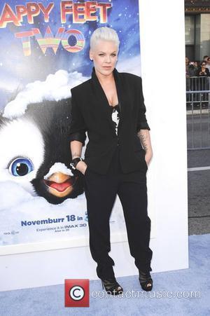 Alecia Moore aka Pink,  at Warner Bros. World Premiere of 'Happy Feet Two' at Grauman's Chinese Theatre. Hollywood, California...