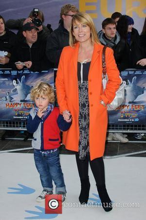 Fay Ripley and her son 'Happy Feet Two' European premiere held at the Empire Leicester Square - Arrivals London, England...