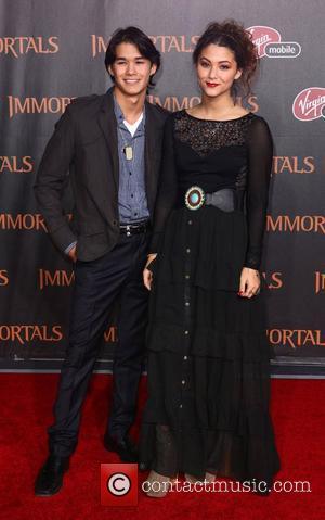 BooBoo Stewart and Fivel Stewart 'Immortals 3D' Los Angeles premiere at Nokia Theatre L.A. Live  Los Angeles, California -...