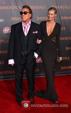 Mickey Rourke and Anastassija Makarenko 'Immortals 3D' Los Angeles premiere at Nokia Theatre L.A. Live  Los Angeles, California -...