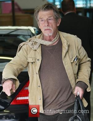 John Hurt leaving the ITV studios after appearing London, England - 22.09.11