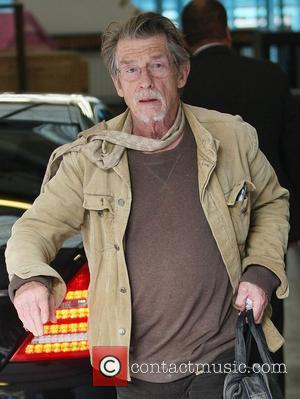 John Hurt leaving the ITV studios after appearing London, England - 22.09.11
