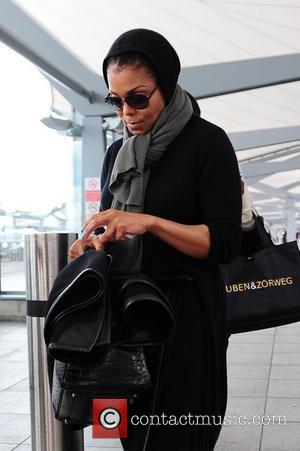 Janet Jackson arriving at Heathrow Airport London, England - 30.06.11