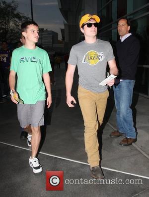 Josh Hutcherson Celebrities arriving at the Staples Center for the Lakers game Los Angeles, California - 12.04.11