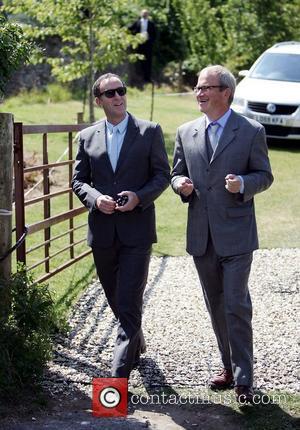 Harry Enfield and Angus Deyton  The wedding of Lily Allen and Sam Cooper Cranham, Gloucestershire - 11.06.11