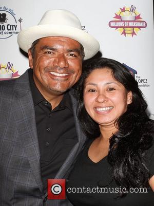 George Lopez and Glenda Melendez,  The Lopez Foundation celebrates 4th of July with fireworks and a salute to our...