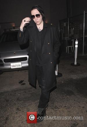 Marilyn Manson leaves Mercato Di Vetro restaurant in West Hollywood Los Angeles, California - 24.10.11