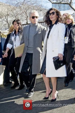 Michael Douglas and Catherine Zeta-Jones Mercedes-Benz IMG New York Fashion Week Fall 2011 - Celebrities out and about at Lincoln...