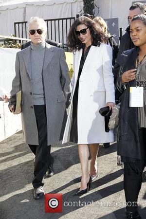 Michael Douglas and Catherine Zeta-Jones Mercedes-Benz IMG New York Fashion Week Fall 2011 - Celebrities out and about at Lincoln...