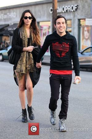 Meagan Camper and Pete Wentz Pete Wentz with his new model girlfriend as they arrive at Joan's on Third for...