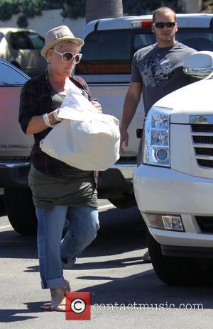 Pink aka Alecia Moore shopping in the easter sale at Vons Grocery store in Malibu. Los angeles, California - 26.04.11