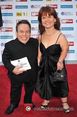 Warwick Davis and guest 2011 Pride of Britain Awards held at the Grosvenor House - Arrivals. London, England - 03.10.11