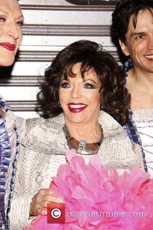 Joan Collins  Real Divas meet Broadway Divas backstage at the musical 'Priscilla: Queen of the Desert' at the Palace...