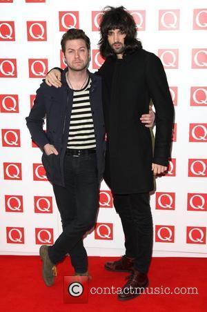 Tom Meighan and Sergio Pizzorno of Kasabian The Q Awards 2011 held at Grosvenor House hotel - Arrivals London, England...