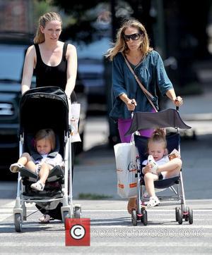 Tabitha Broderick, Sarah Jessica Parker and Marion Broderick Sarah Jessica Parker and a nanny pushing her twin daughters in strollers...