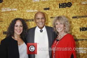 Gina Belafonte, Harry Belafonte and Pamela Frank Premiere of the HBO documentary 'Harry Belafonte Sing Your Song' at the Apollo...