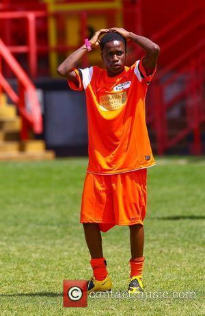 Tinchy Stryder  The Celebrity Soccer Six tournament held at The Valley, home to Charlton Athletic FC London, England -...