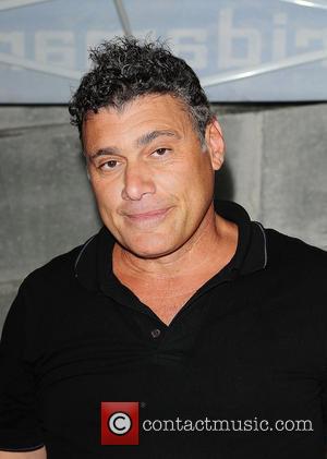 Steven Bauer attends and sign autograph for fans pre-game festivities during the Florida Marlins Vs. The Washington National game Super...