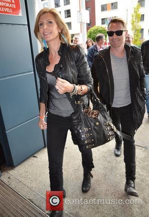 Yvonne Keating, Ronan Keating Guests arrive at the VIP entrance for Take That at Croke Park Dublin, Ireland - 18.06.11