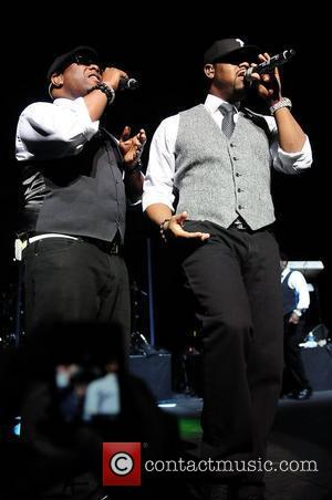 Shawn Stockman, Nathan Morris of Boyz II Men Best of the ’90s Concert held at James L. Knight Center...