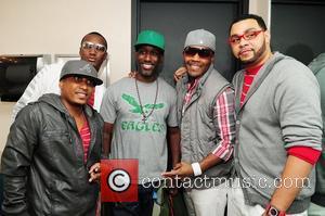 Shawn Stockman of Boyz II Men and R&B group Entrance  backstage during the Best of the ’90s Concert held...