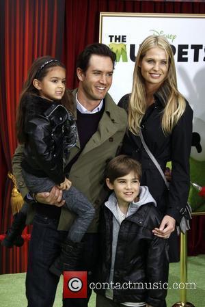 Mark-Paul Gosselaar, son Michael, daughter Ava and Catriona McGinn The premiere of Walt Disney Pictures' 'The Muppets' at the El...