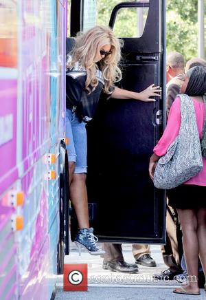 Wendy Williams greets the crowd as she arrives for the kick off of her 'Say It Like You Mean It...