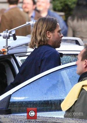 Brad Pitt 'World War Z' filming on location Glasgow, Scotland - 24.08.11