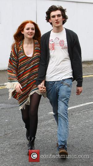 Janet Devlin arrives at 'The X Factor' studios with her boyfriend Brendan Sally ahead of tonight's live results show London,...