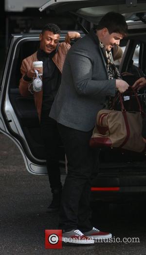 X Factor finalist Craig Colton and Marcus Collins arriving at rehearsals London, England - 04.11.11