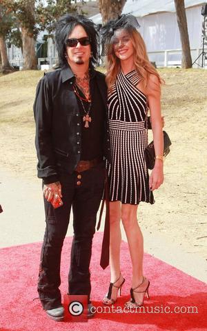 Nikki Sixx, girlfriend, Courtney Bingham  Third Annual Veuve Clicquot Polo Classic - Outside arrivals at  Will Rogers State...