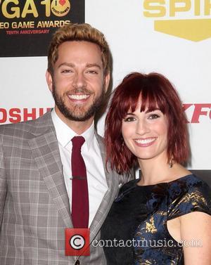 Zachary Levi, Alison Haislip,  at Spike TV's 10th annual Video Game Awards at Sony Studios in Culver City Los...