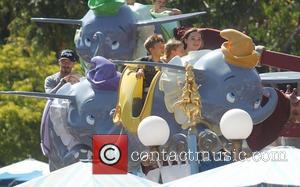 David Beckham,  Beckham family on a day out to Disneyland. Los Angeles, California - 06.06.12