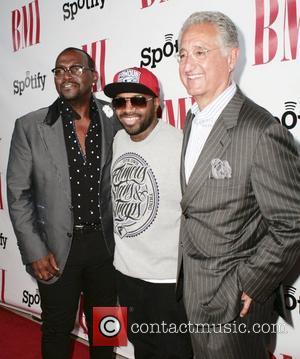 Randy Jackson, Jermaine Dudpri and Del Bryant The 12th Annual BMI Urban Awards at the Saban Theatre  Beverly Hills,...