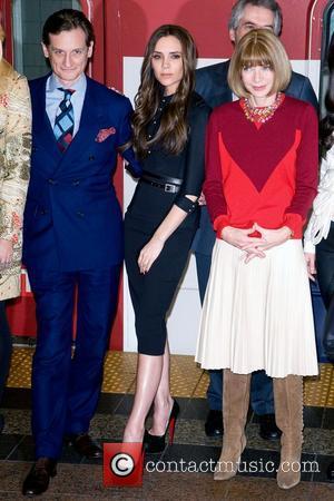 Hamish Bowles, Anna Wintour and Victoria Beckham