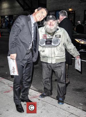 Josh Brolin at the Late Show with...