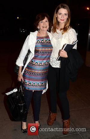 Anne Charleston and Mischa Barton Celebrities at the RTE studios for 'Saturday Night with Miriam'  Dublin, Ireland - 18.08.12