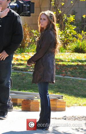 Jennifer Love Hewitt Celebrities laugh it up on the set of 'The Client List'  Featuring: Jennifer Love Hewitt Where:...