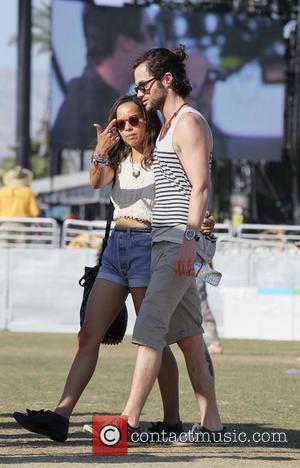 Zoe Kravitz and Penn Badgley  Celebrities at the 2012 Coachella Valley Music and Arts Festival - Week 2 Day...