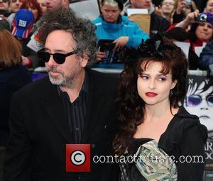 Tim Burton and Helena Bonham-Carter  at the UK film premiere of 'Dark Shadows' at the Empire Cinema - Arrivals...