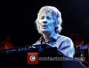 Deep Purple's Don Airey performing on stage at the O2 Arena as part of Deep Purple with a 32 piece...