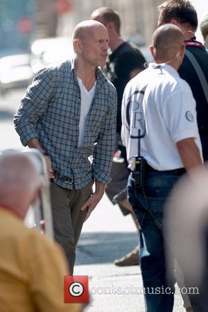 Bruce Willis arrives on the film set for 'A Good Day to Die Hard' Hungary, Budapest - 11.05.12