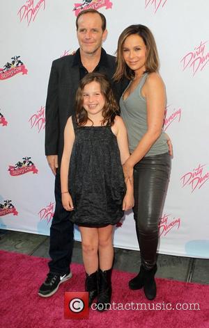 Clark Gregg, Jennifer Grey, Stella Gregg  The 25th anniversary of Lionsgate's 'Dirty Dancing' at Grauman's Chinese Theatre  Hollywood,...