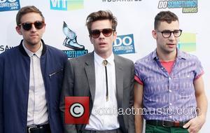 Andrew Dost, Nate Ruess and Jack Antonoff of the band Fun DoSomething.org and VH1's 2012 Do Something Awards 2012 at...